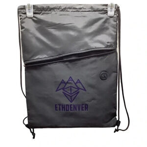Ethdenver Black Sportswear Adjustable Strap & Front Zipper. New Without Tags